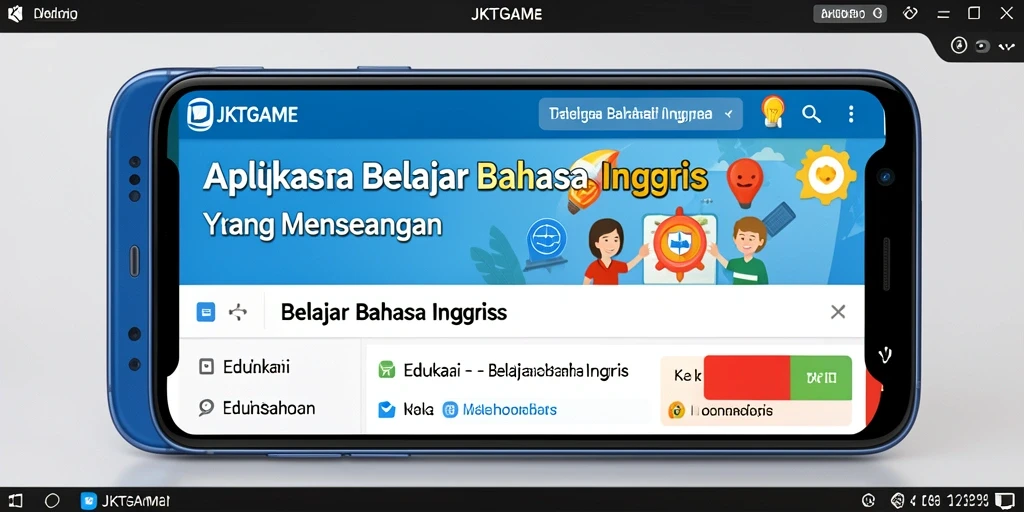 Tampilan antarmuka JKTGAME yang menarik dan edukatif.