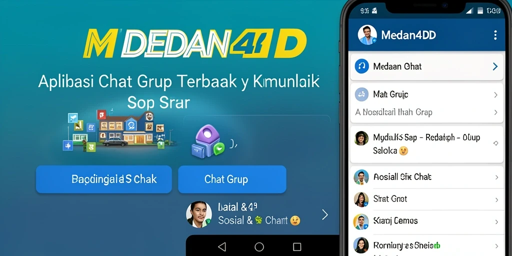Tampilan antarmuka grup chat di MEDAN4D yang intuitif dan interaktif.