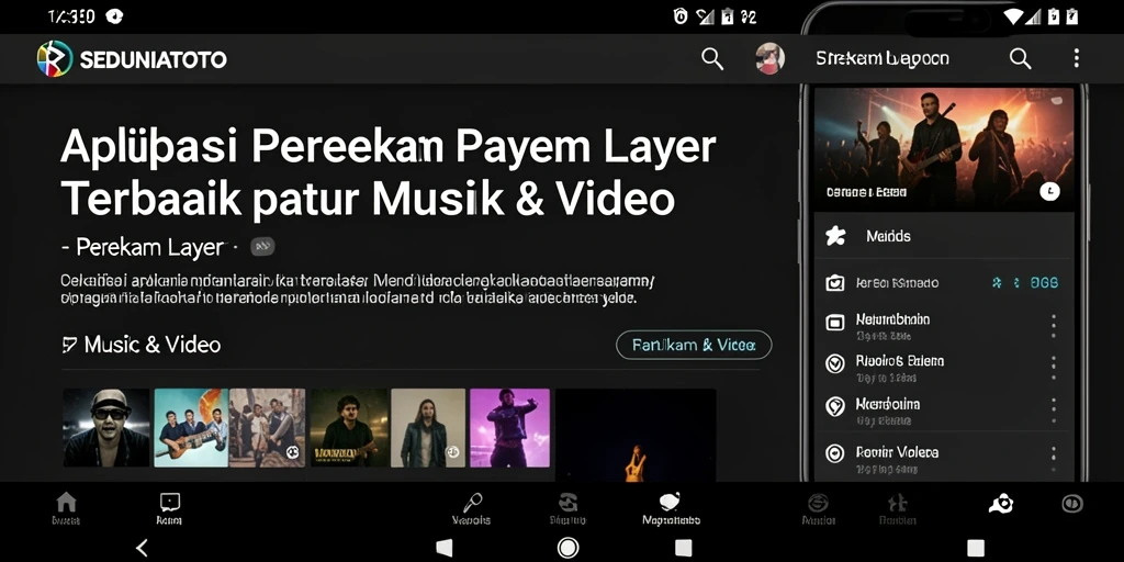 Tampilan antarmuka SEDUNIATOTO saat merekam layar.