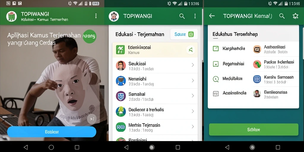 Antarmuka pengguna TOPIWANGI yang jelas dan sederhana.