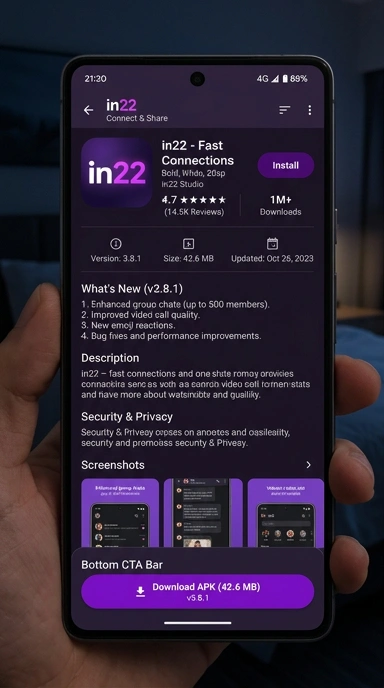 Unduh dan Instal APK in22 untuk Android Anda