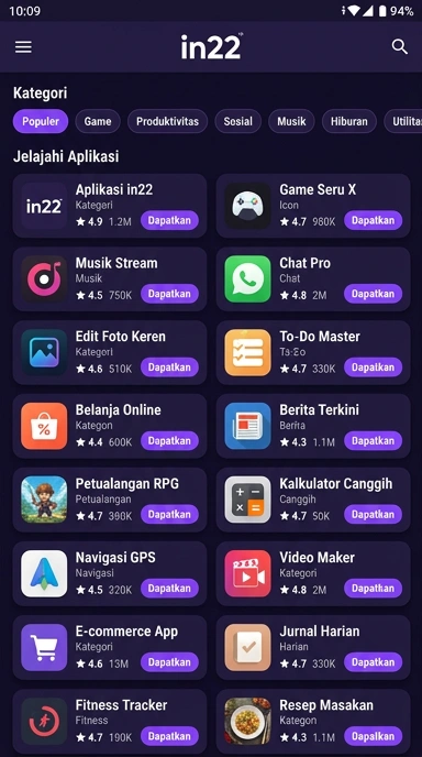in22 - Aplikasi Populer dan Kanal Uji Terbaik Indonesia